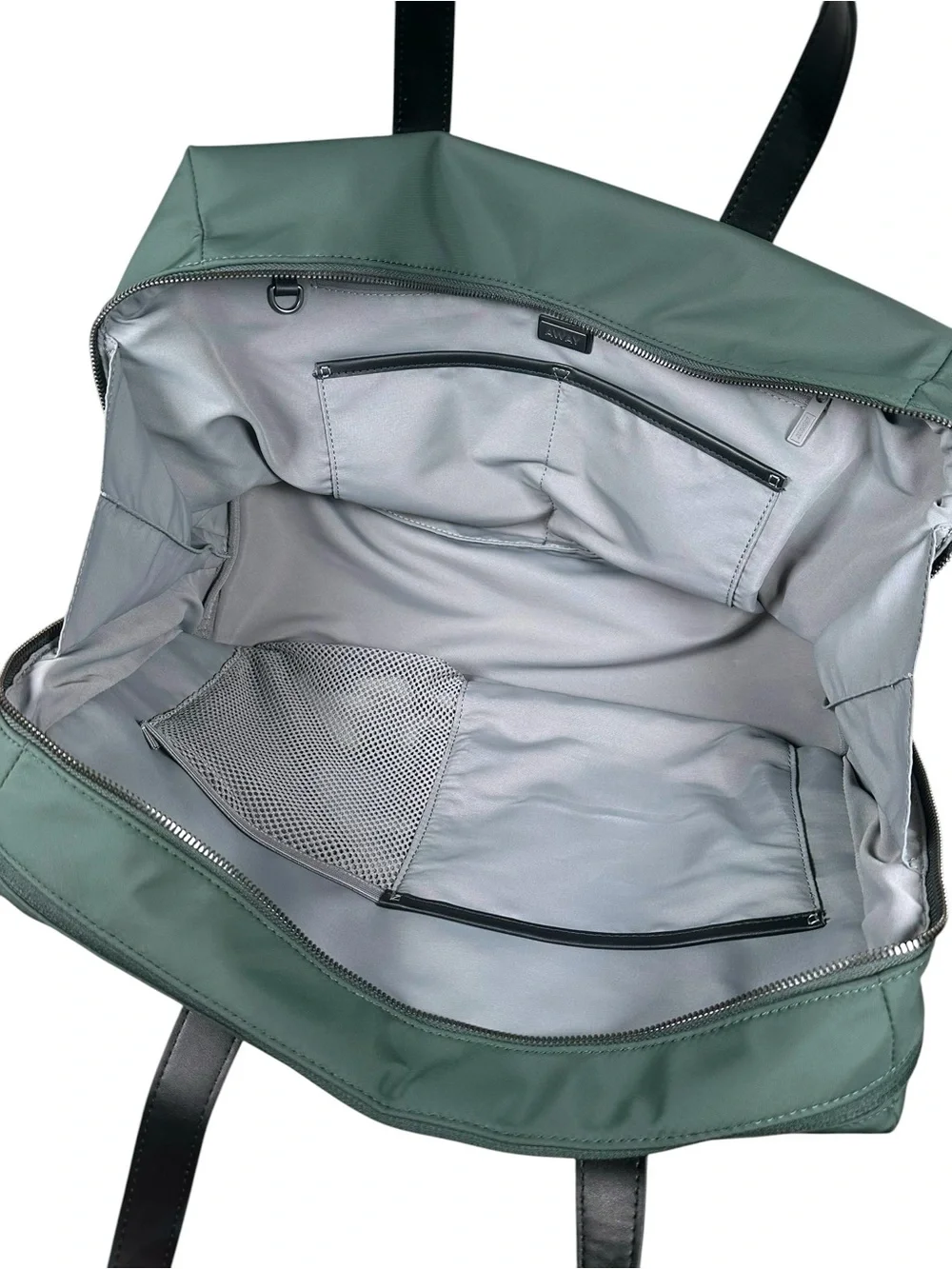 AWAY Everywhere Bag Forest Green Duffel Black Handles Travel Luggage Work Gym - Picture 10 of 14